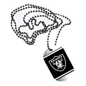 Las Vegas Raiders Dog Tag Ball Chain Necklace 11/13/23 Game Giveaway vs NY Jets